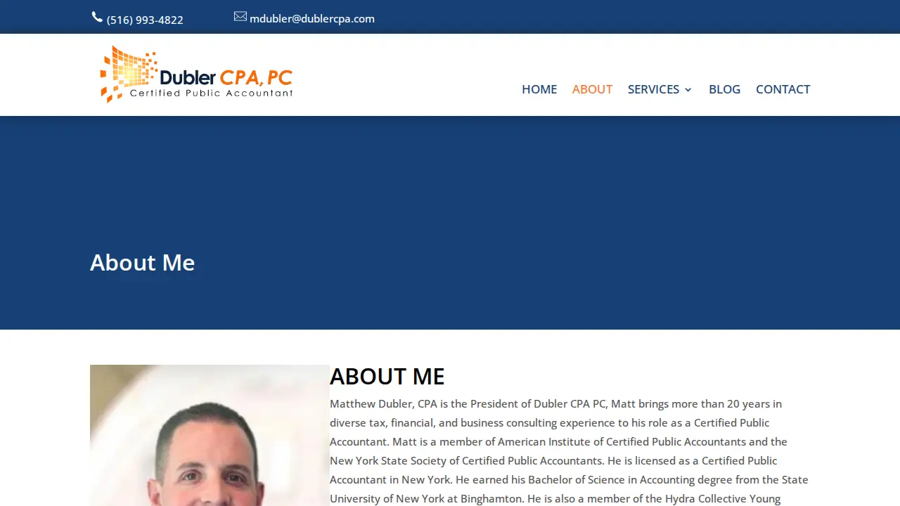 Dubler CPA PC page