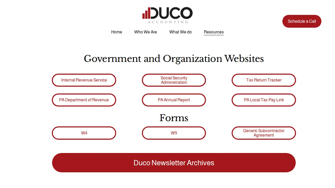 Duco Accounting LLC page
