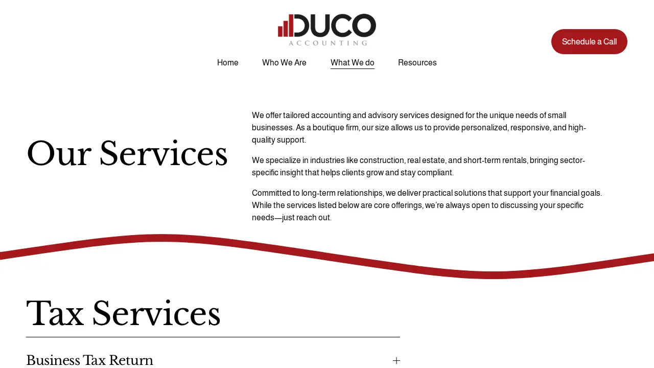 Duco Accounting LLC page