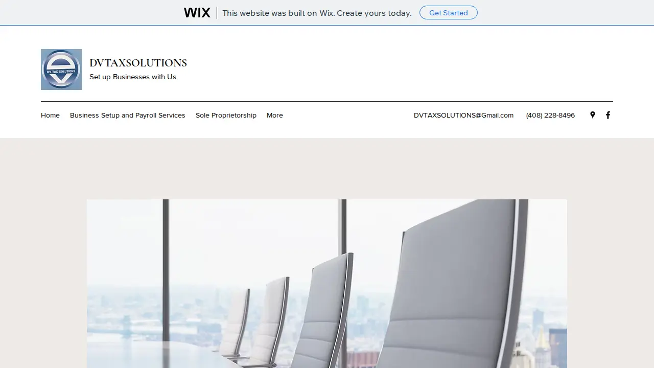 DVTAXSOLUTIONS page