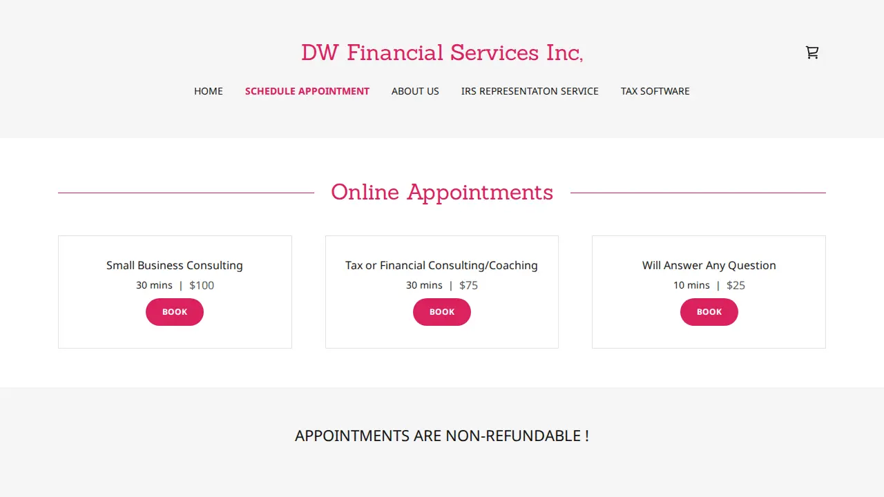 DW Financial Services, Inc page