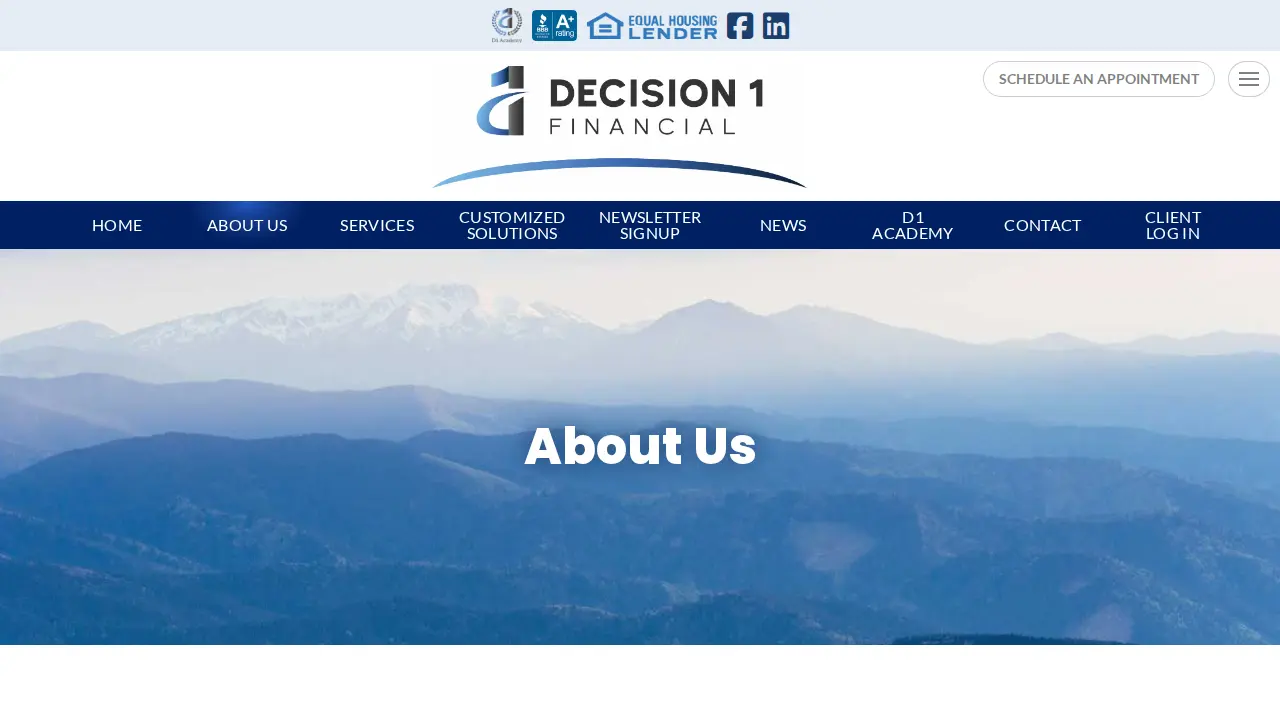 Decision 1 Financial page