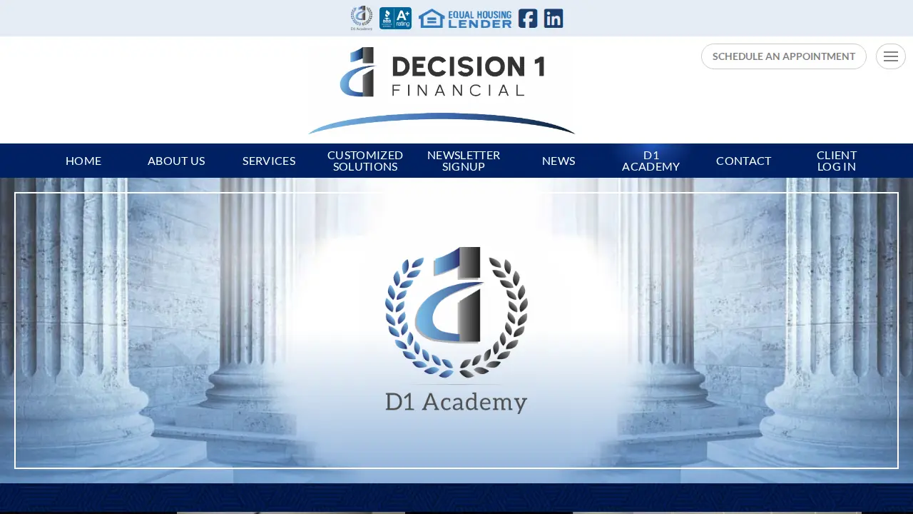Decision 1 Financial page