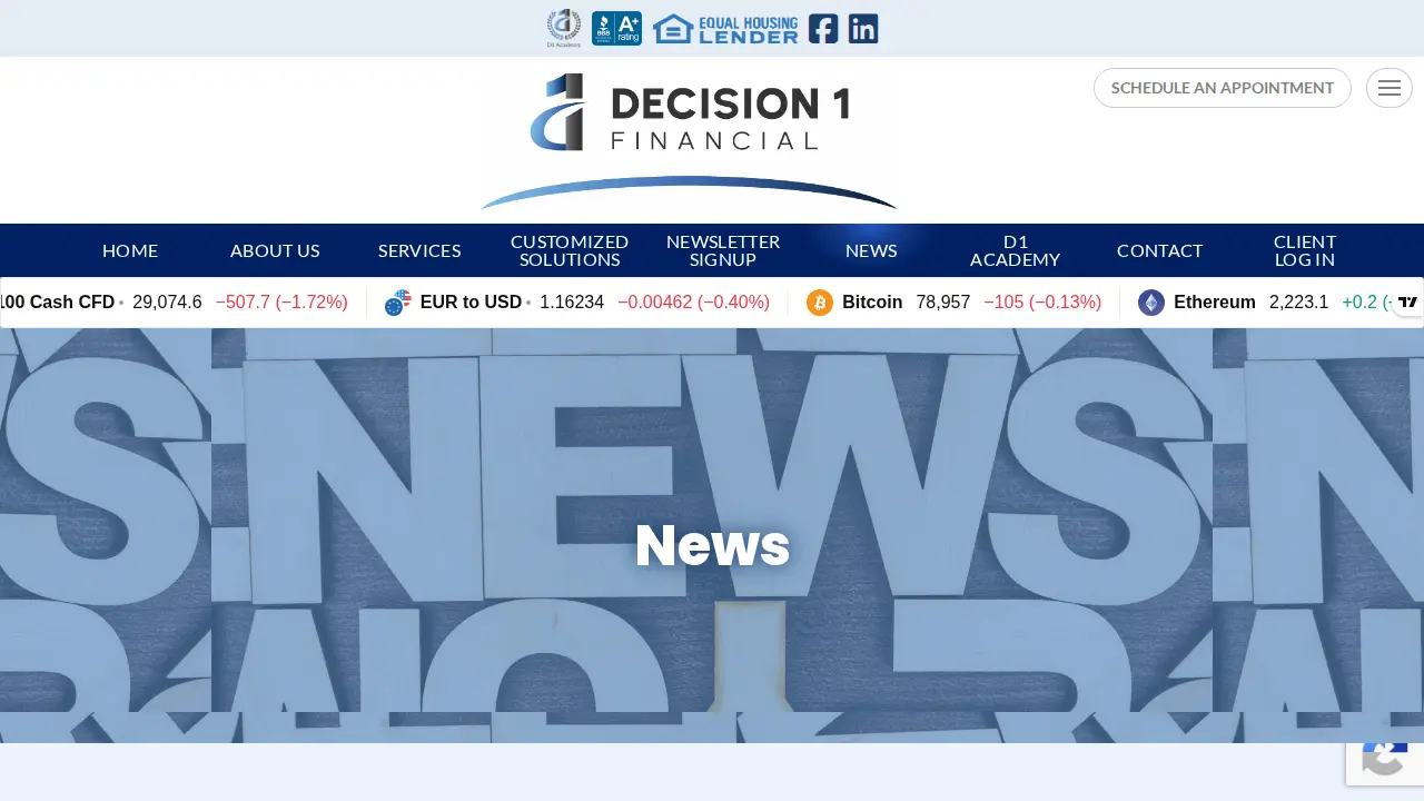 Decision 1 Financial page