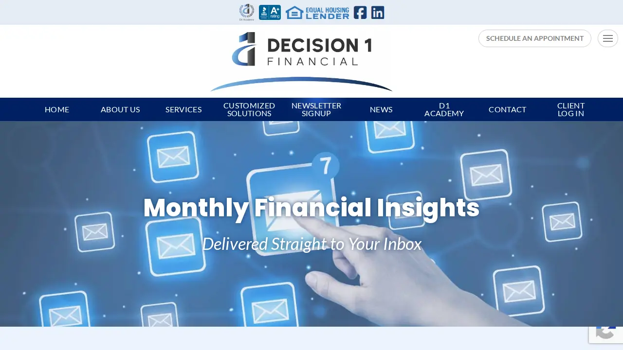 Decision 1 Financial page