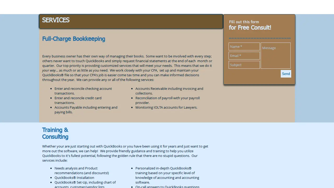 DaiNell Consulting & Bookkeeping page