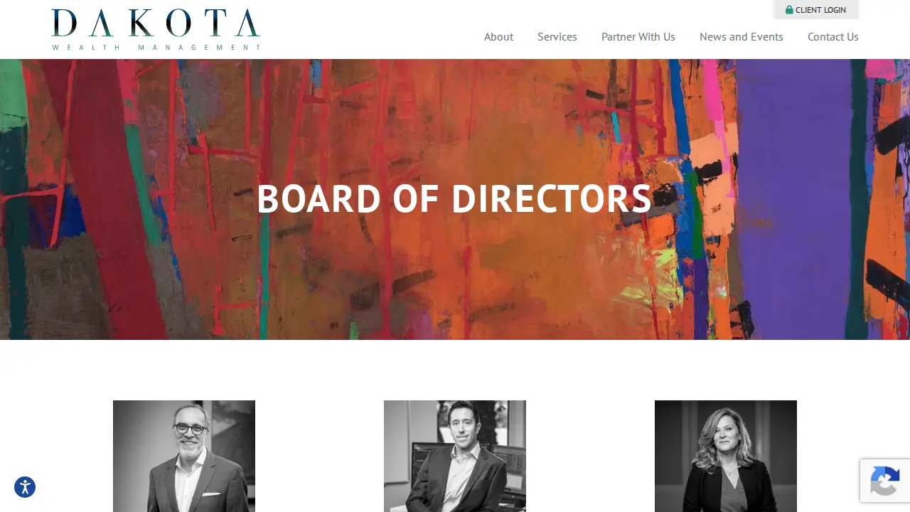 Dakota Wealth Management page