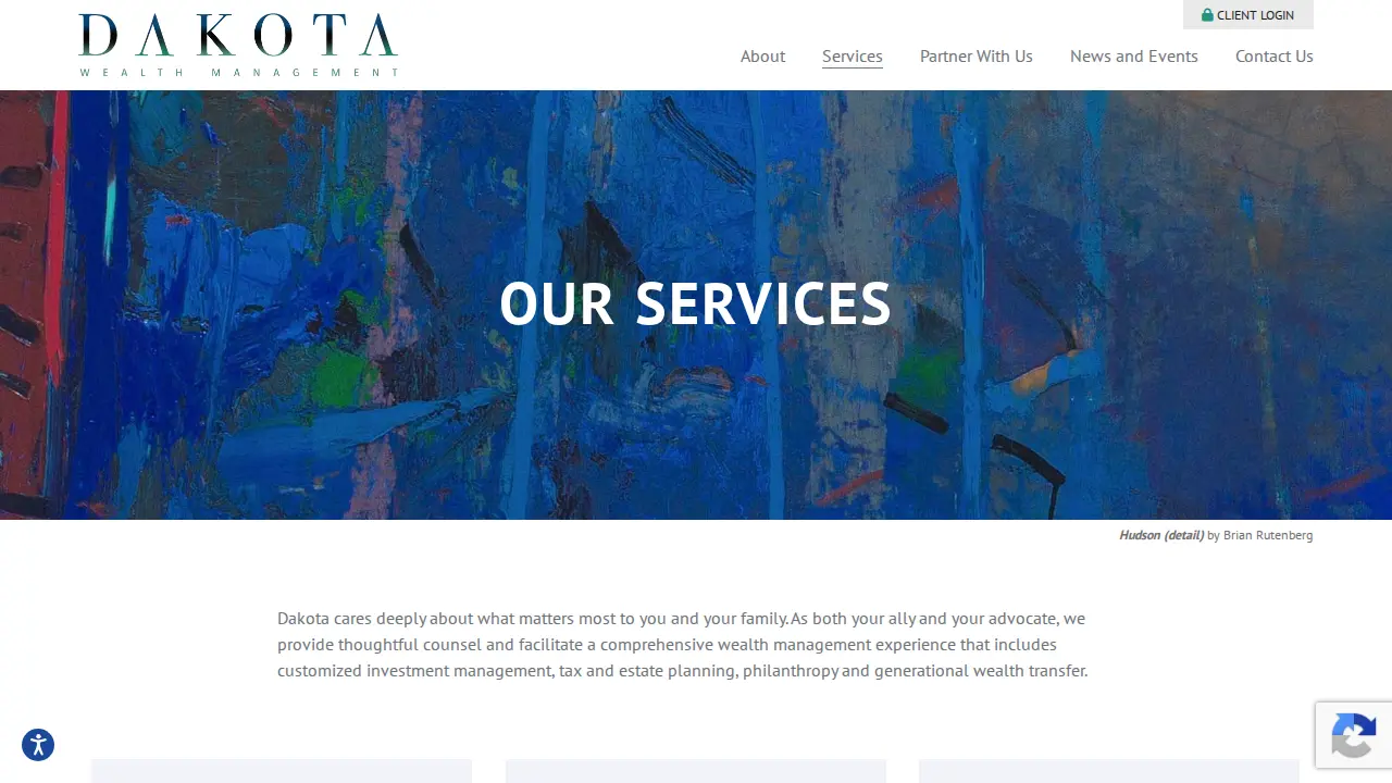 Dakota Wealth Management page