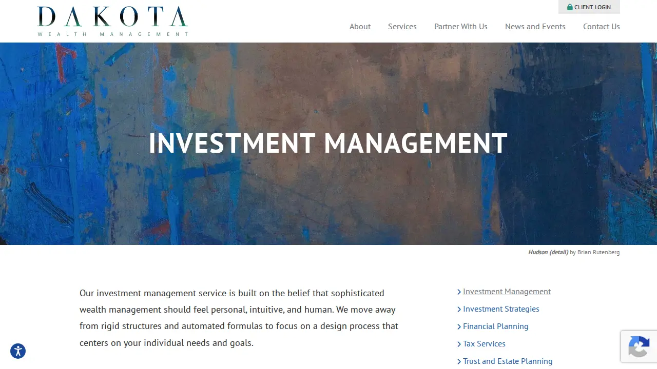 Dakota Wealth Management page