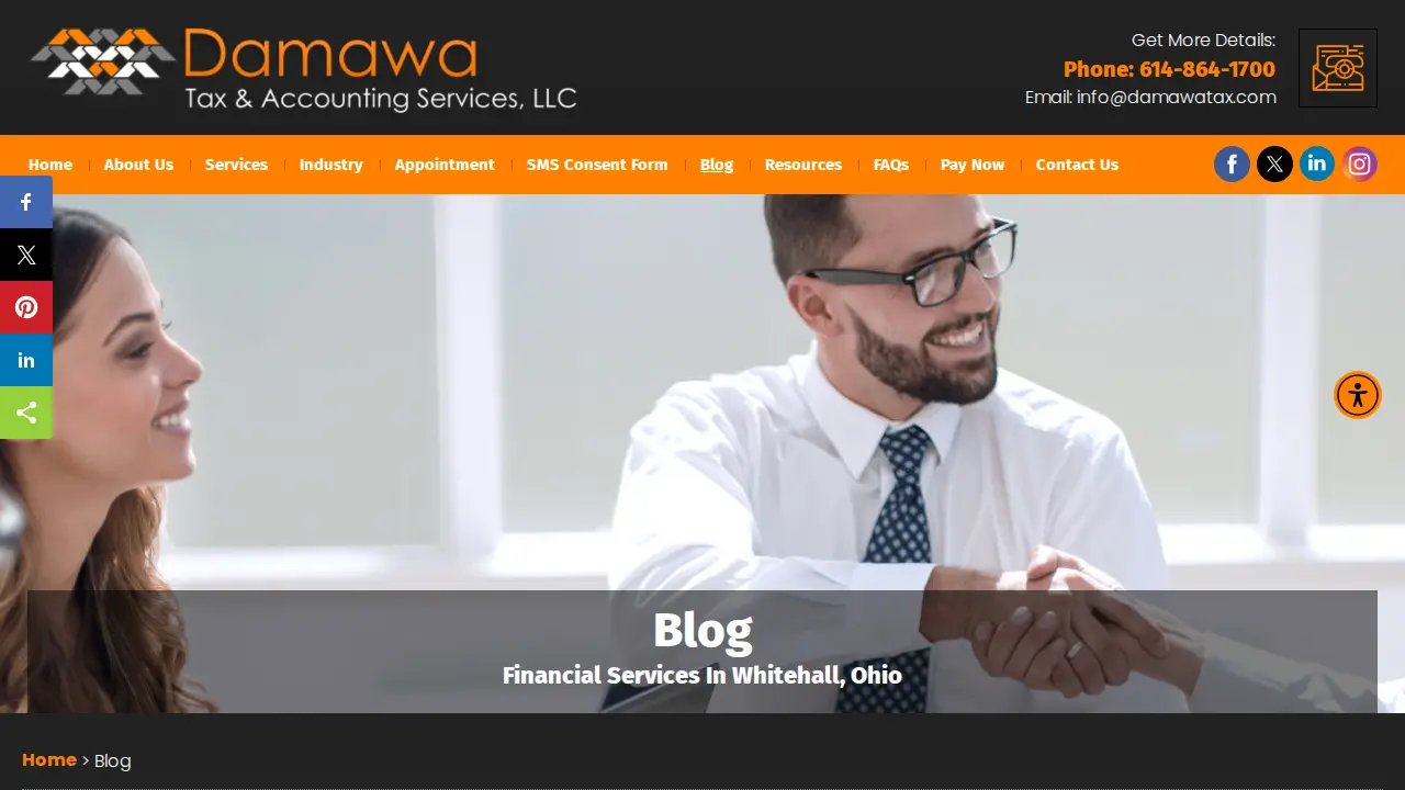 Damawa Tax & Accouting Services, LLC - Tax Services Columbus & Accounting Services Columbus page
