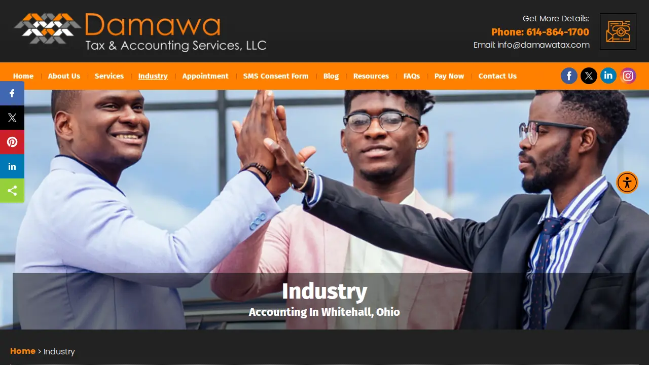 Damawa Tax & Accouting Services, LLC - Tax Services Columbus & Accounting Services Columbus page