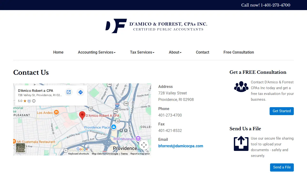 D'Amico & Forrest CPAs Inc