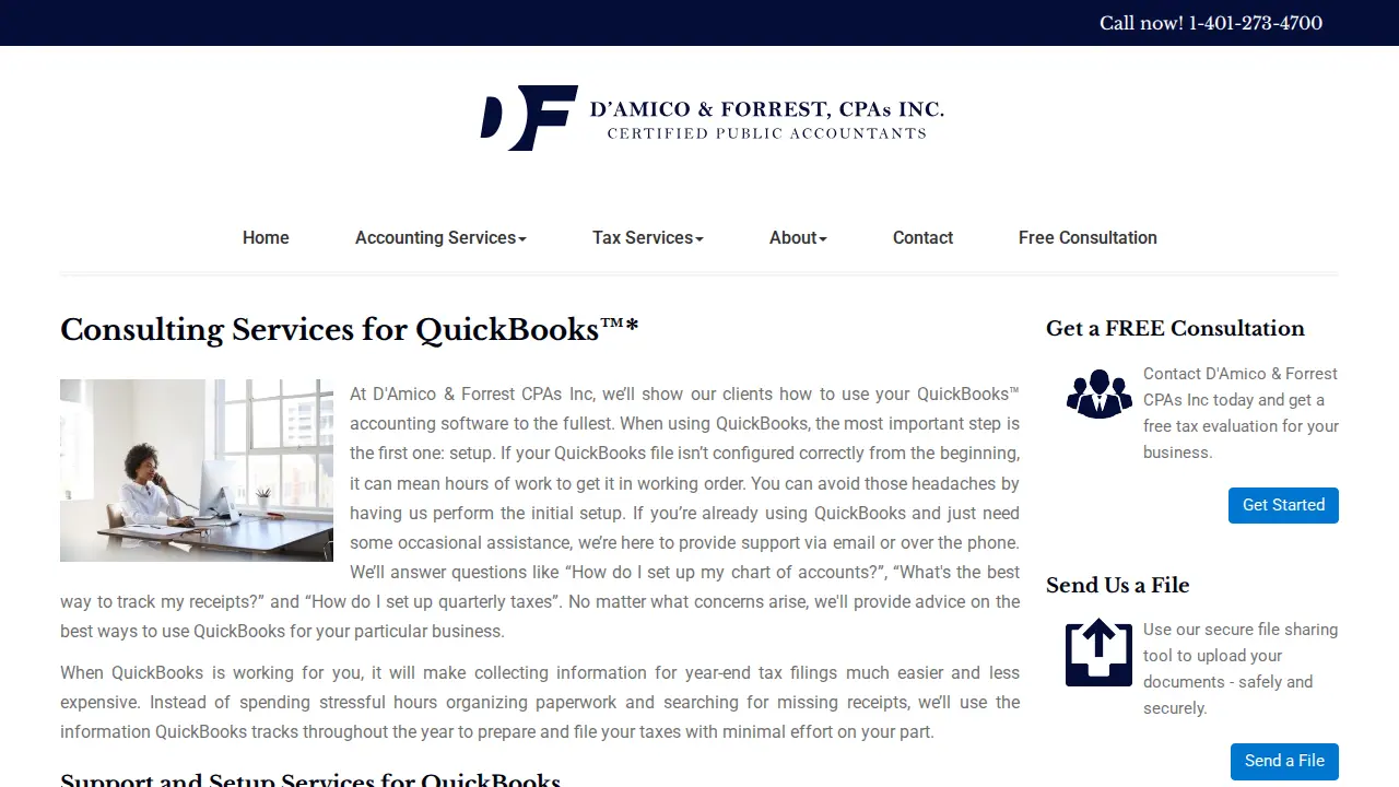 D'Amico & Forrest CPAs Inc page