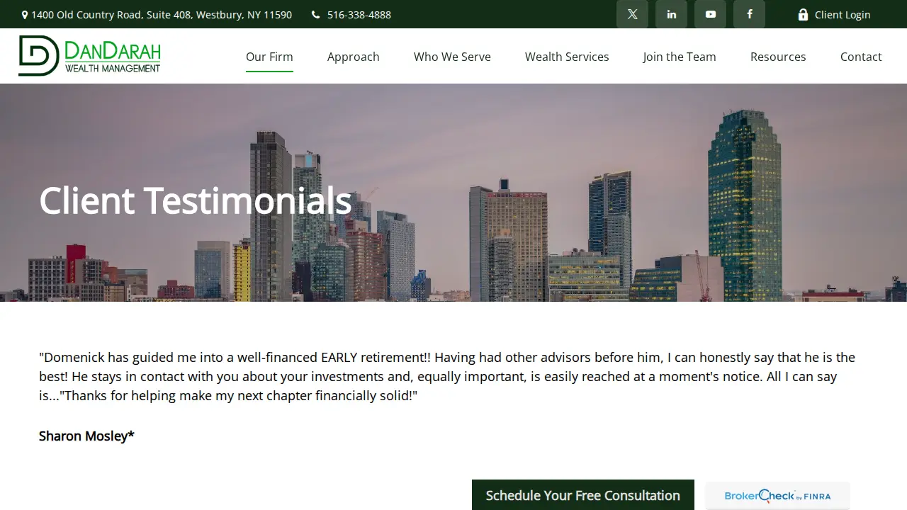 Domenick D'Andrea, AIF , CRC , CPFA | DanDarah Wealth Management page
