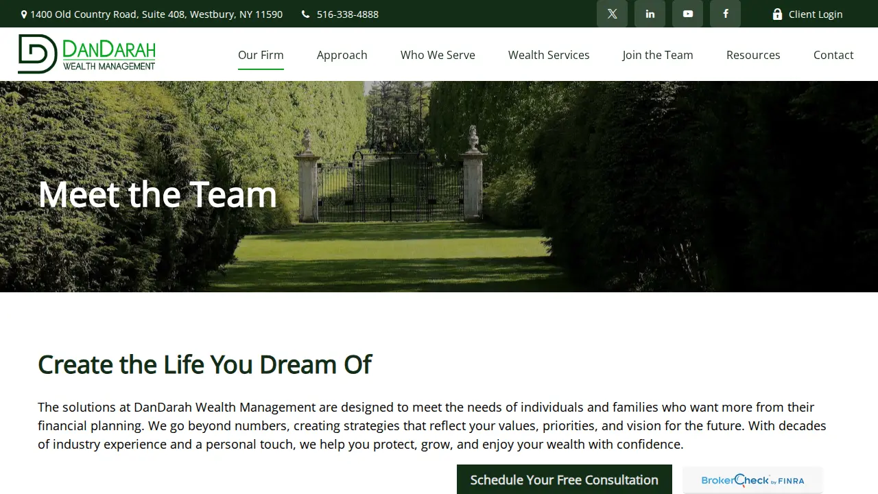 Domenick D'Andrea, AIF , CRC , CPFA | DanDarah Wealth Management page