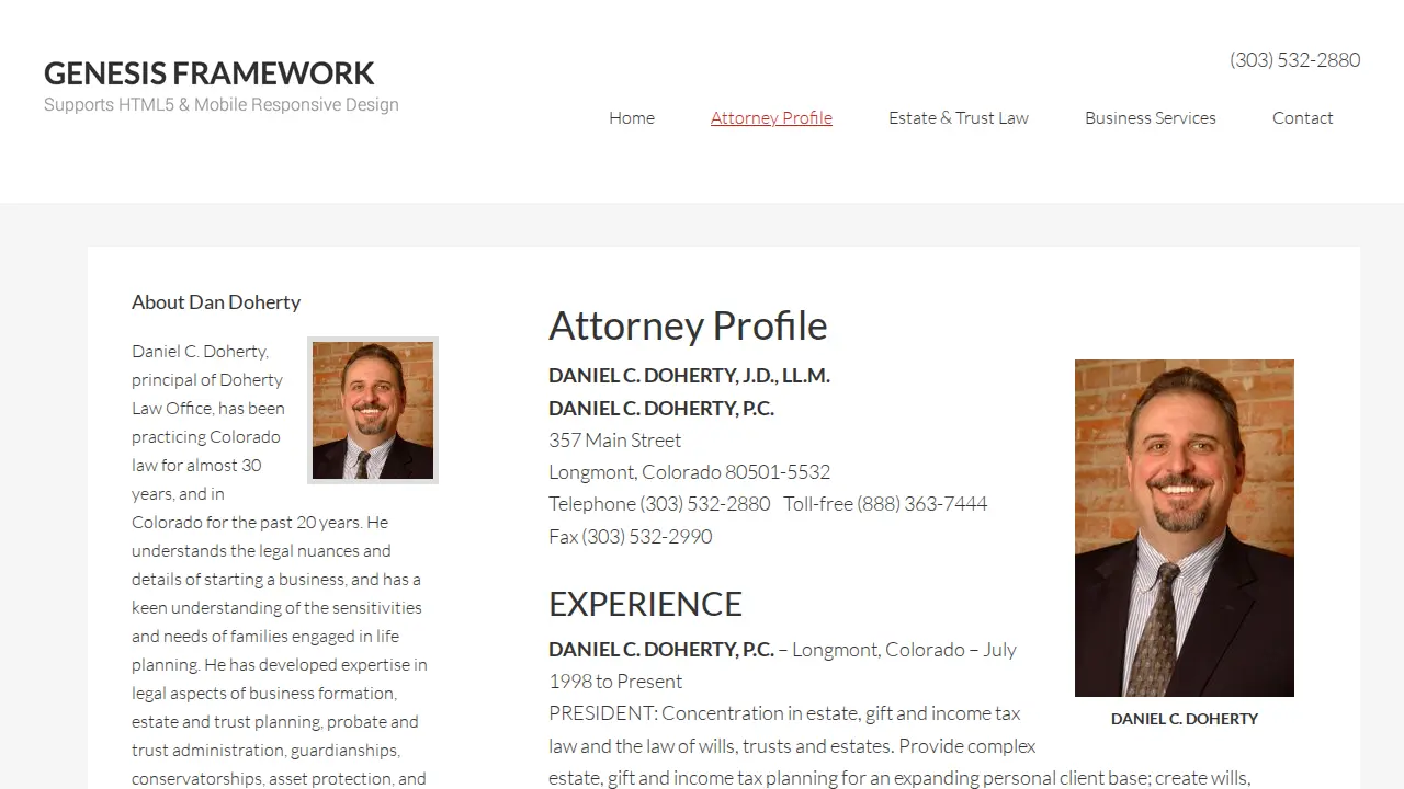 Doherty Law Office page