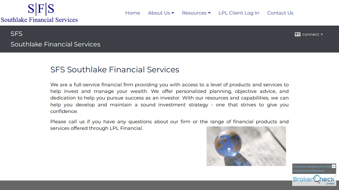 Southlake Financial Services page