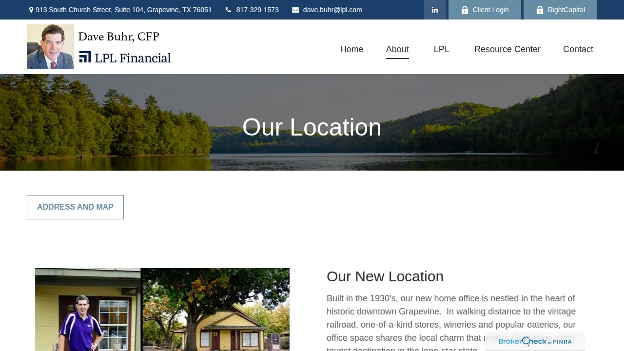 LPL Financial Dave Buhr, CFP page