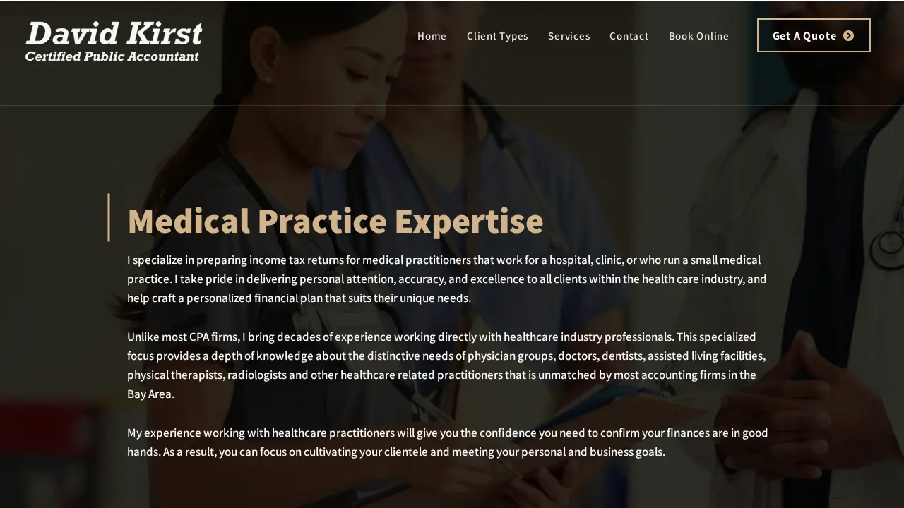 David Kirst, CPA | San Jose Tax Preparation Expert page