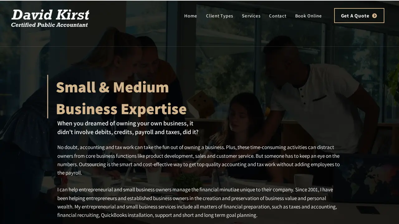 David Kirst, CPA | San Jose Tax Preparation Expert page