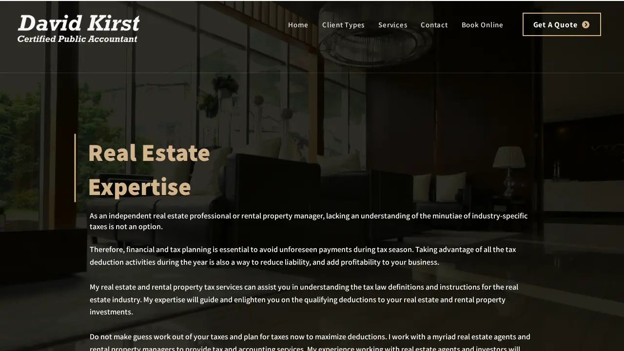 David Kirst, CPA | San Jose Tax Preparation Expert page