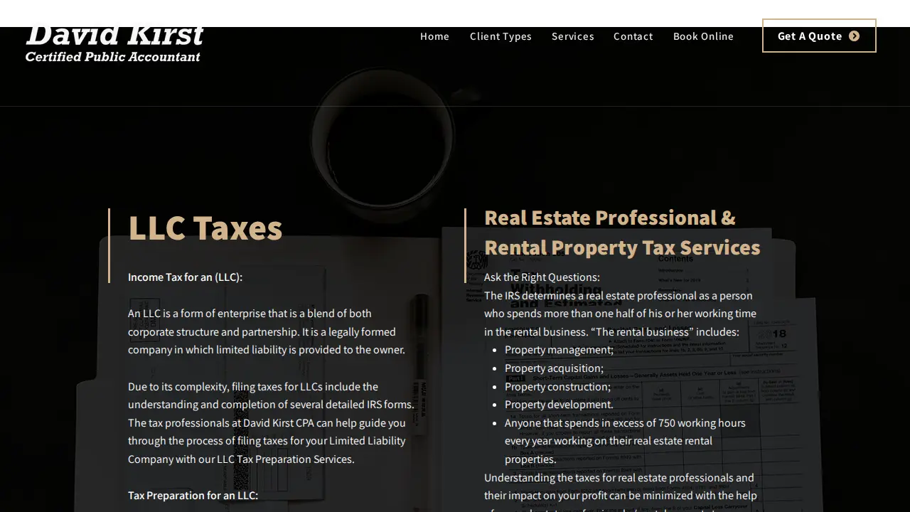 David Kirst, CPA | San Jose Tax Preparation Expert page