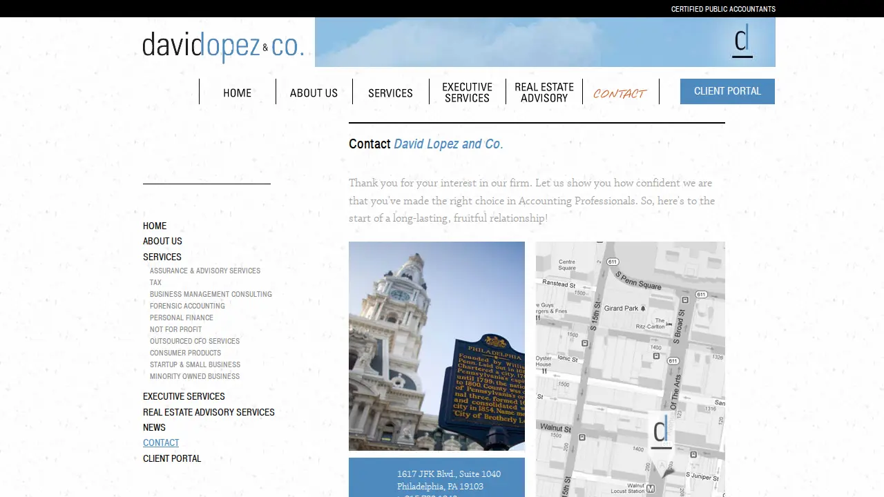 David A Lopez & Co page