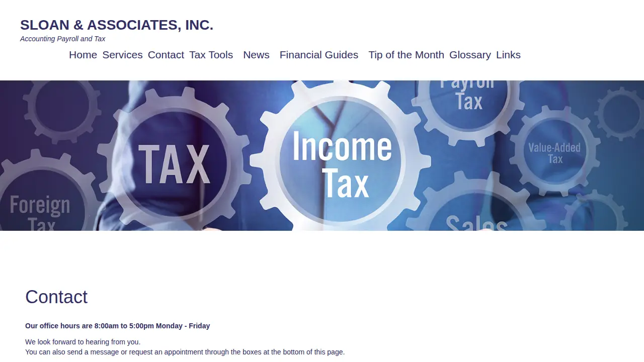 Sloan & Associates Inc page