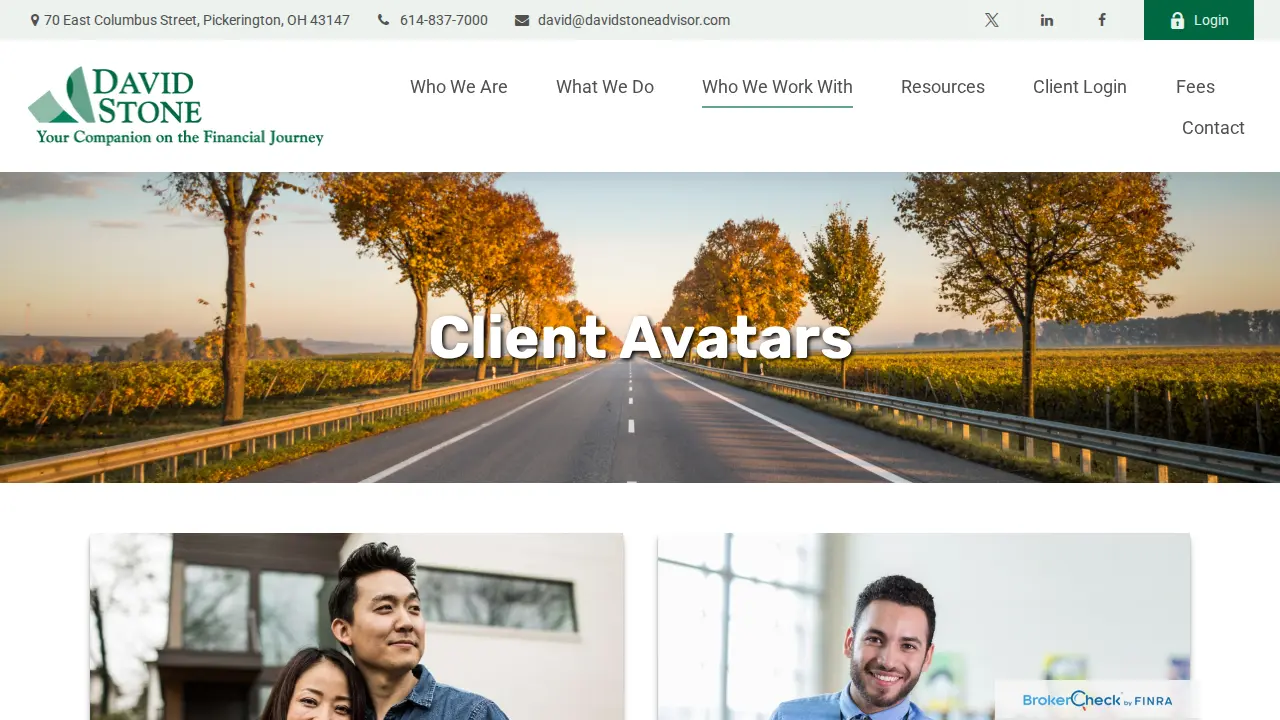 Personal Financial Advisors page