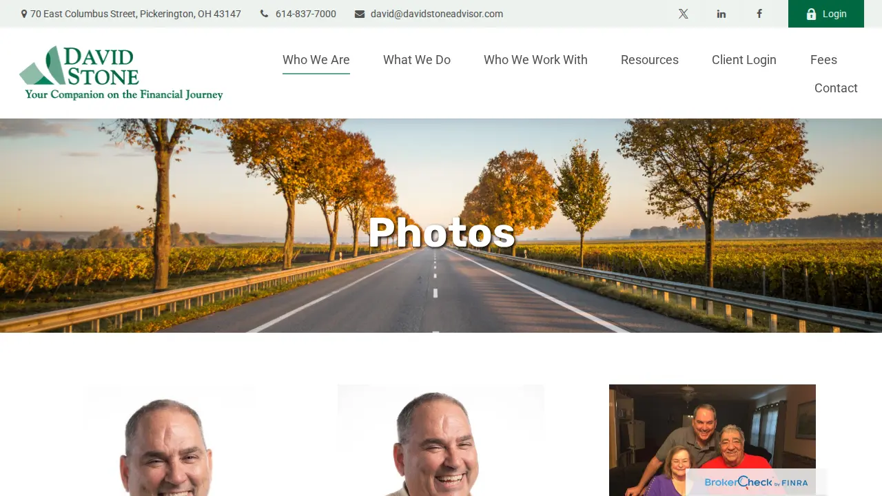 Personal Financial Advisors page