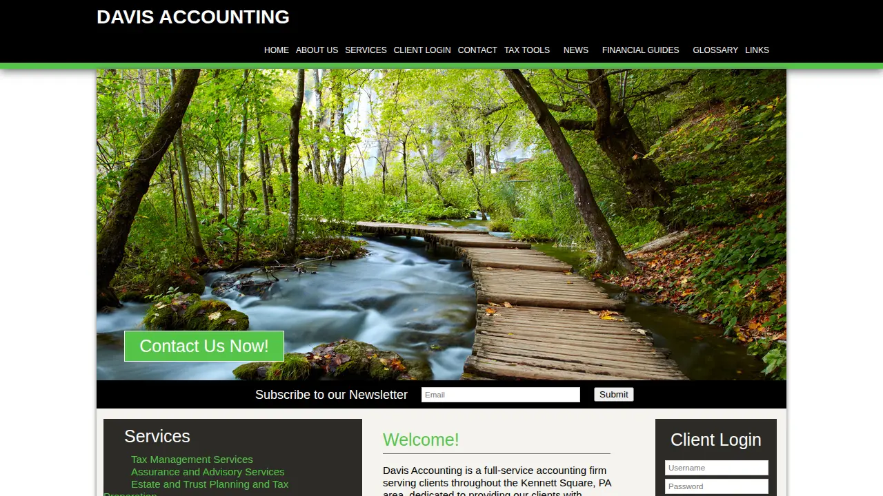 Davis Accounting website