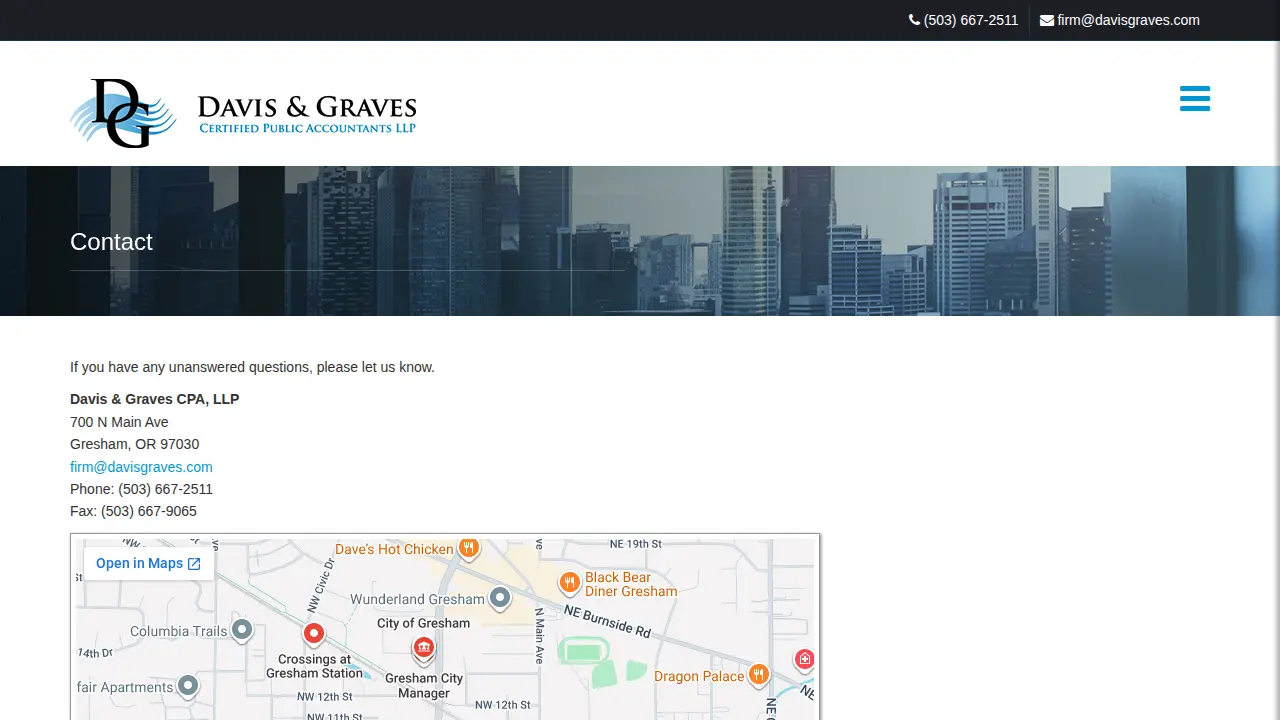 Davis & Graves CPA LLP page