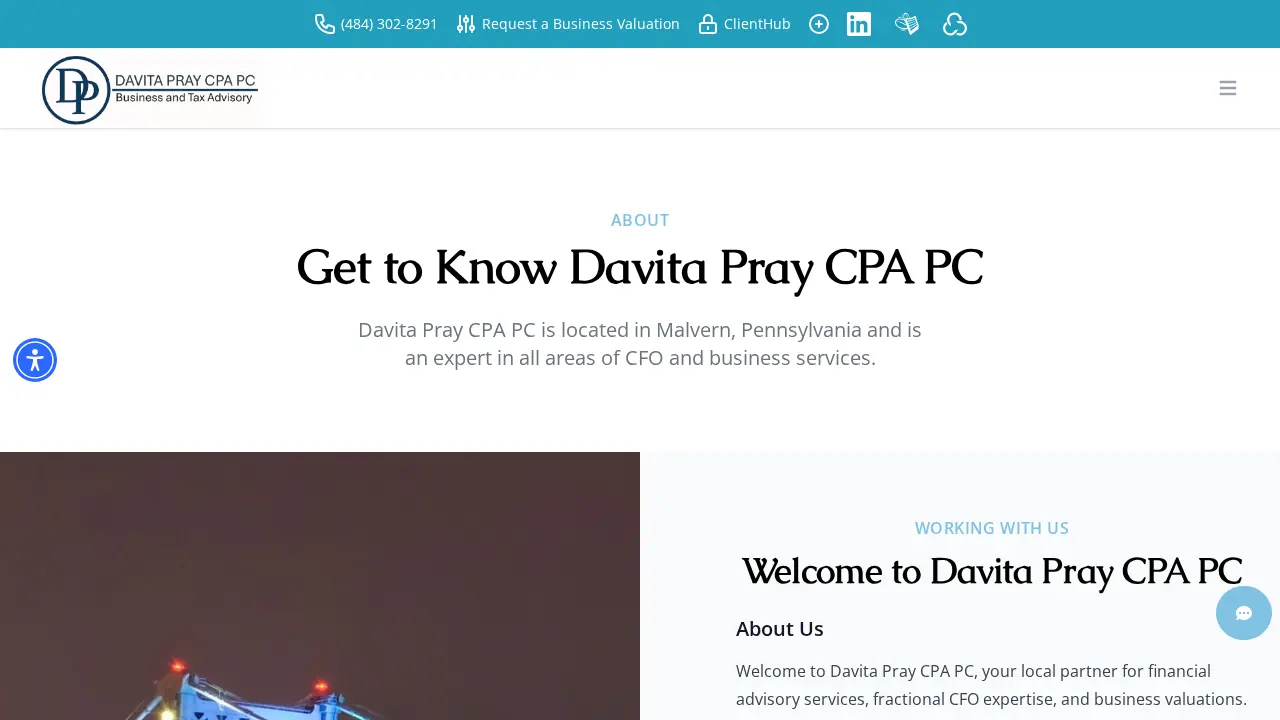 Davita Pray CPA PC page