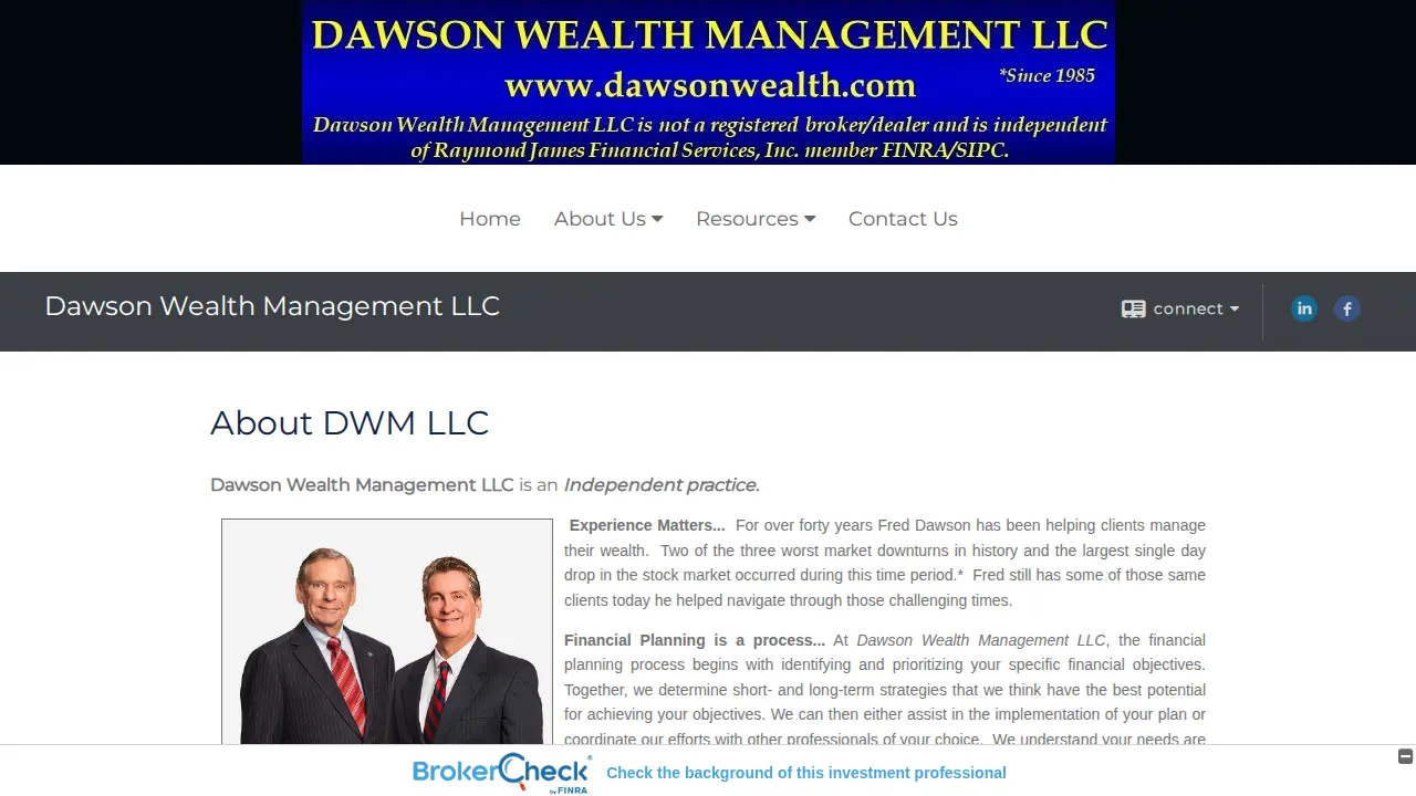 Dawson Wealth Management LLC page