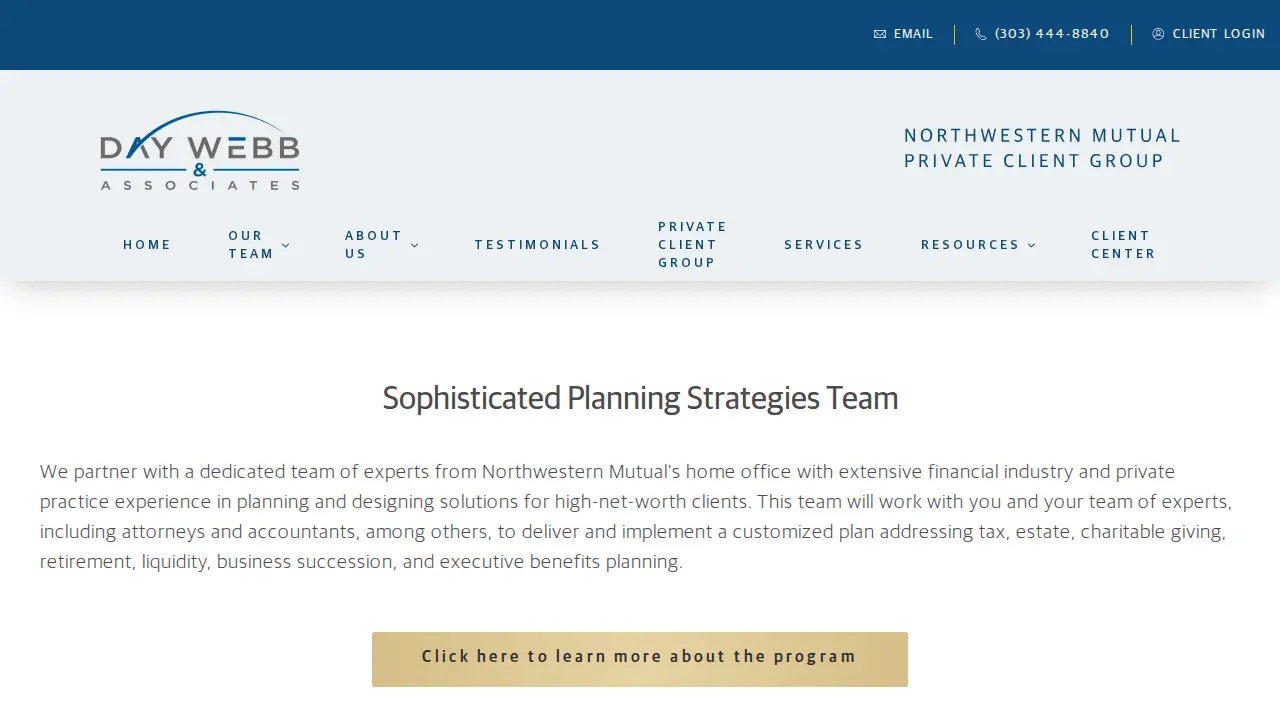 Day Webb & Associates - Northwestern Mutual page