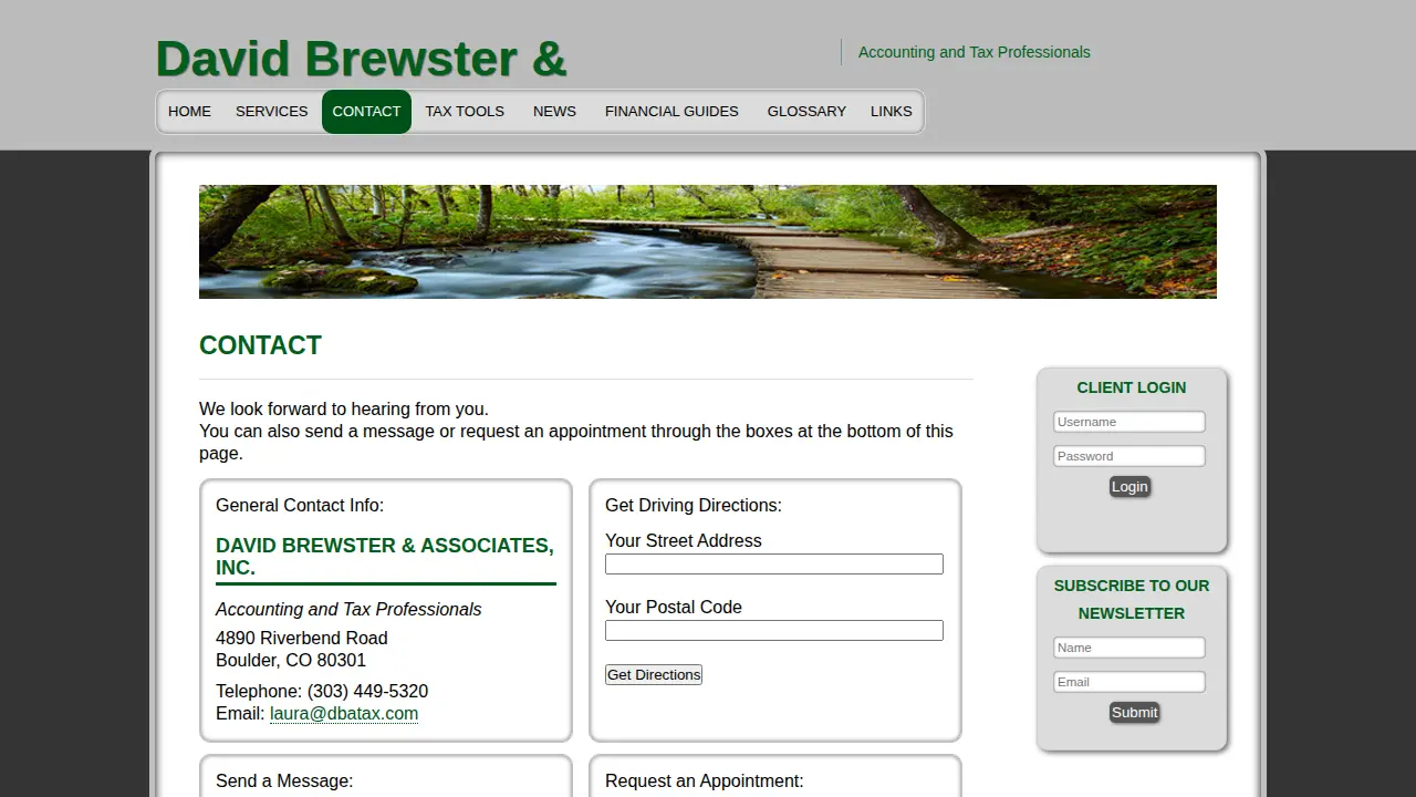 David Brewster & Associates page