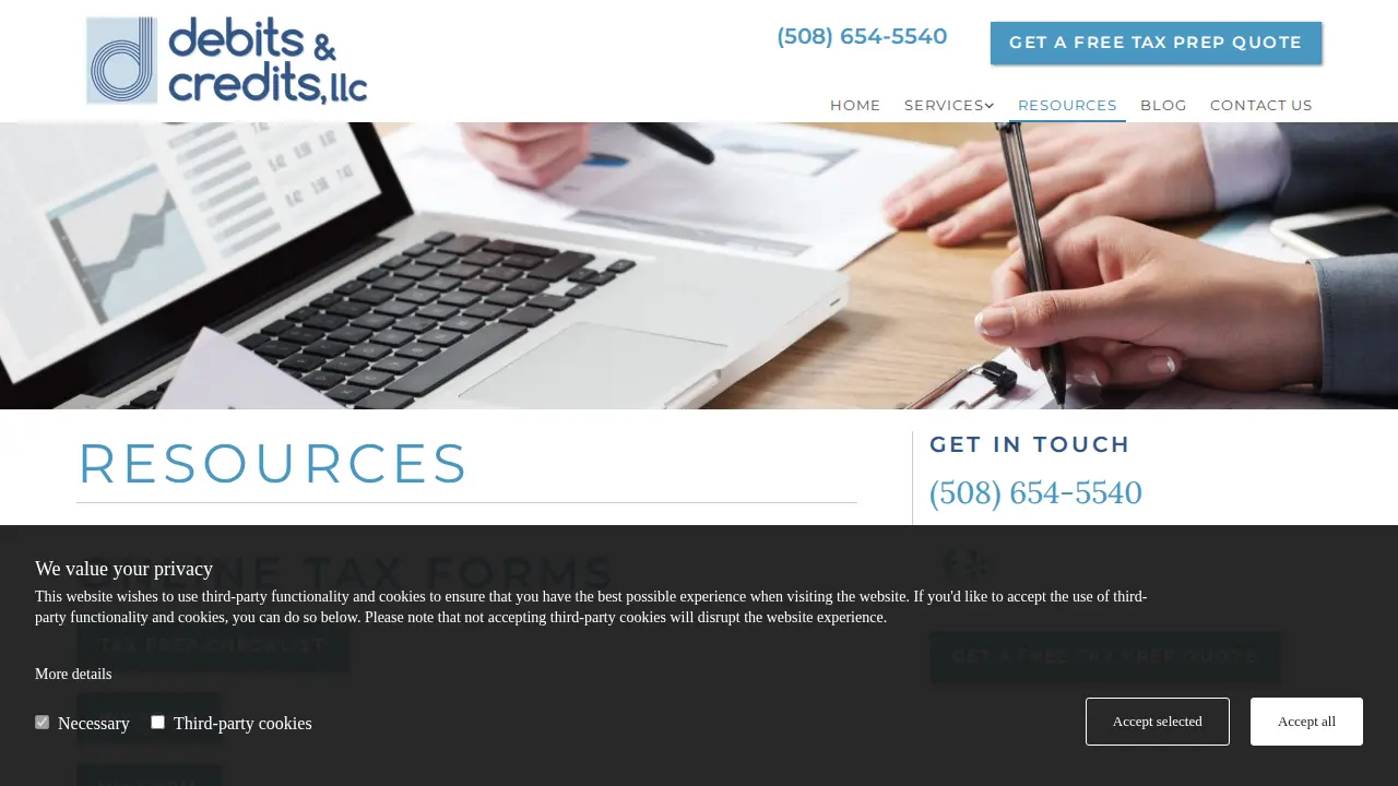 Debits & Credits LLC page