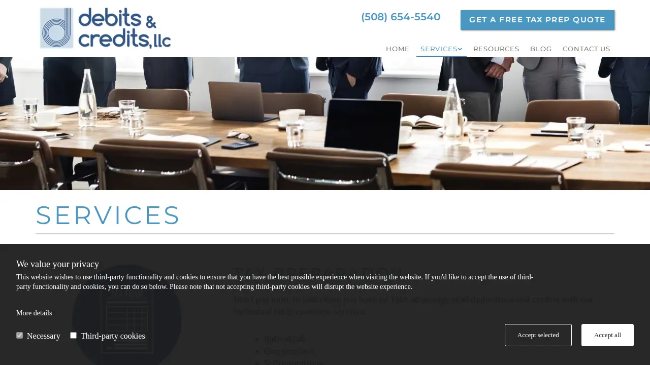 Debits & Credits LLC page
