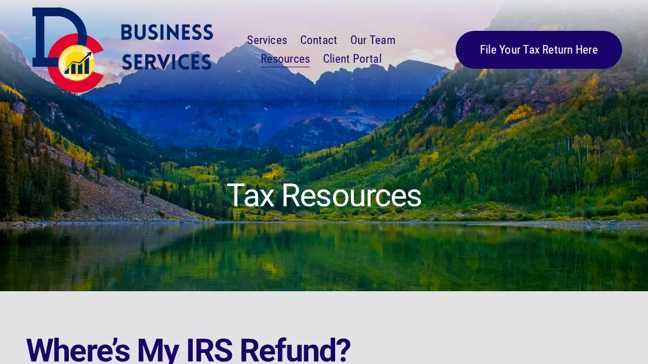 DC Business Services page
