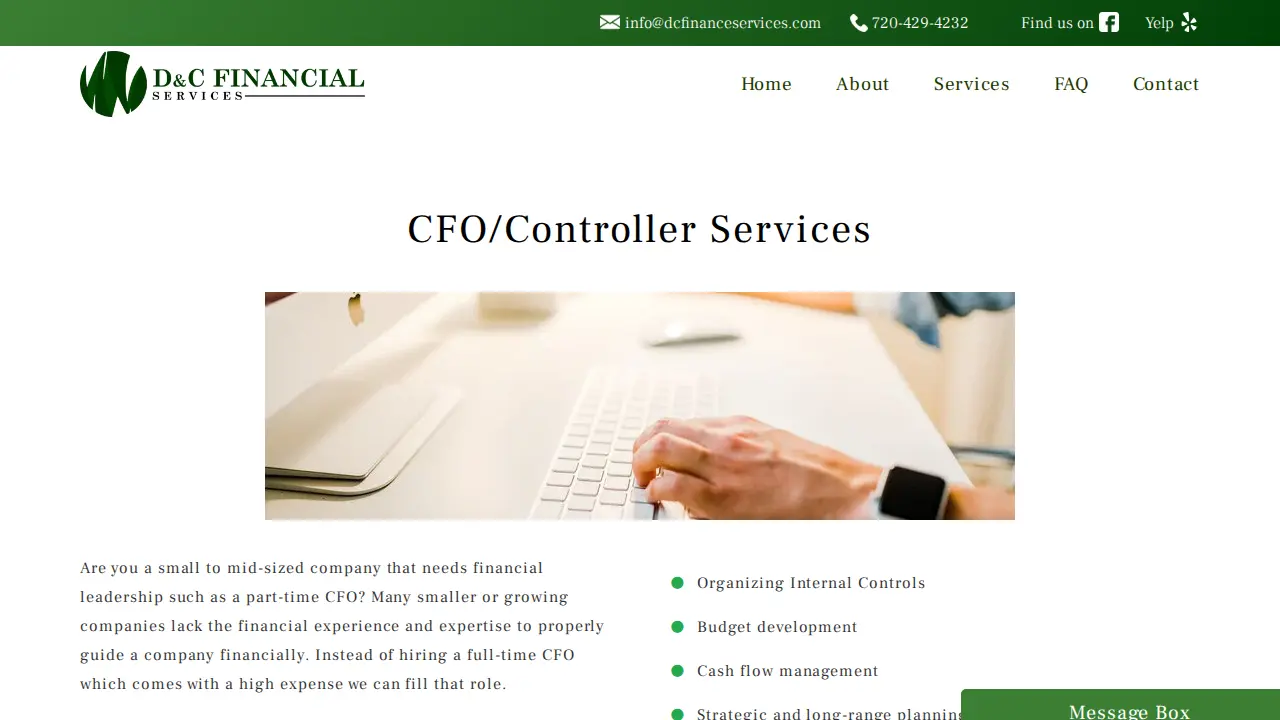 D&C Financial Services page