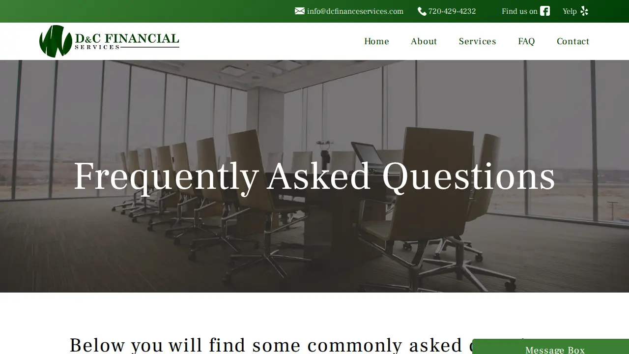 D&C Financial Services page