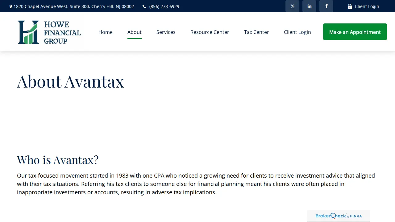 DC Howe & Company, CPA, LLC page