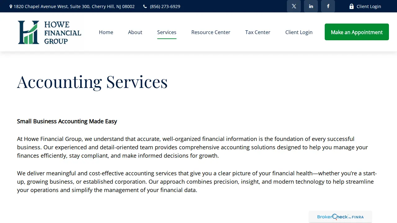 DC Howe & Company, CPA, LLC page