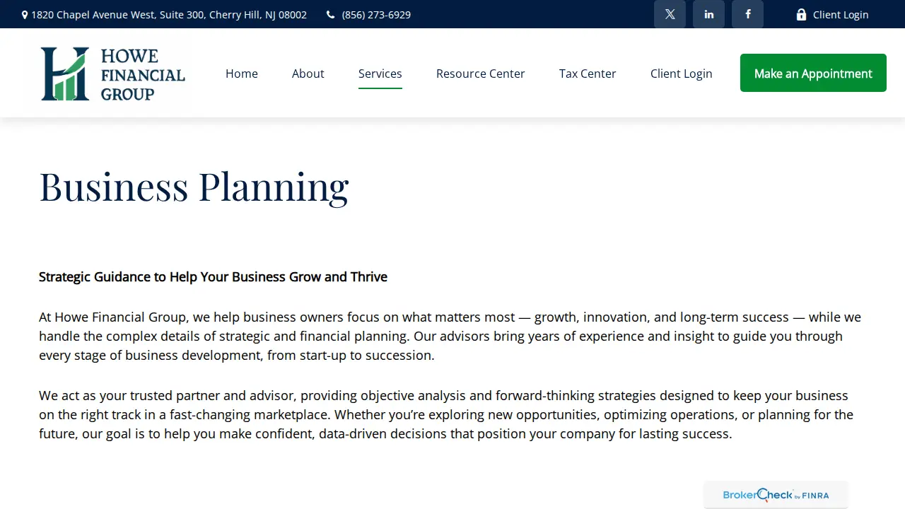 DC Howe & Company, CPA, LLC page