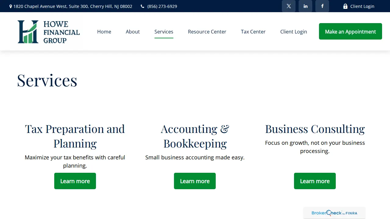 DC Howe & Company, CPA, LLC page