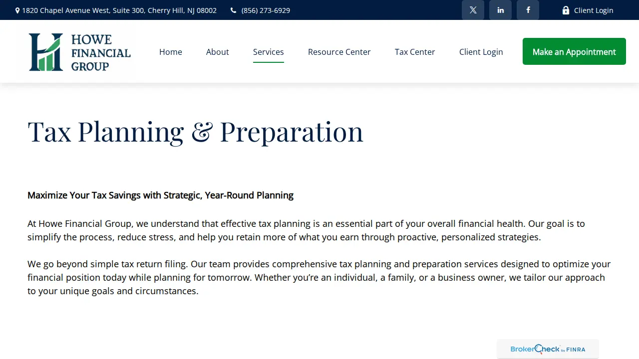 DC Howe & Company, CPA, LLC page