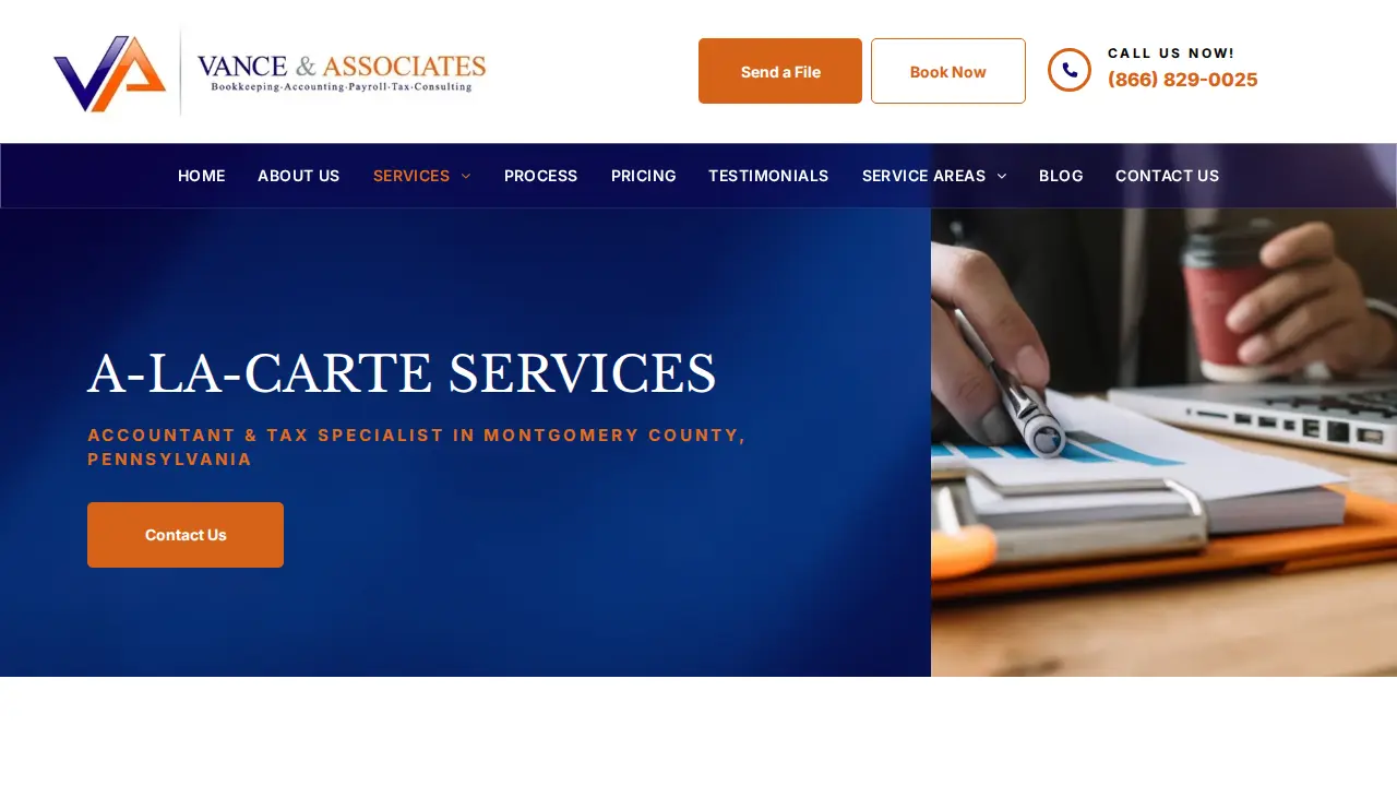 Vance & Associates page