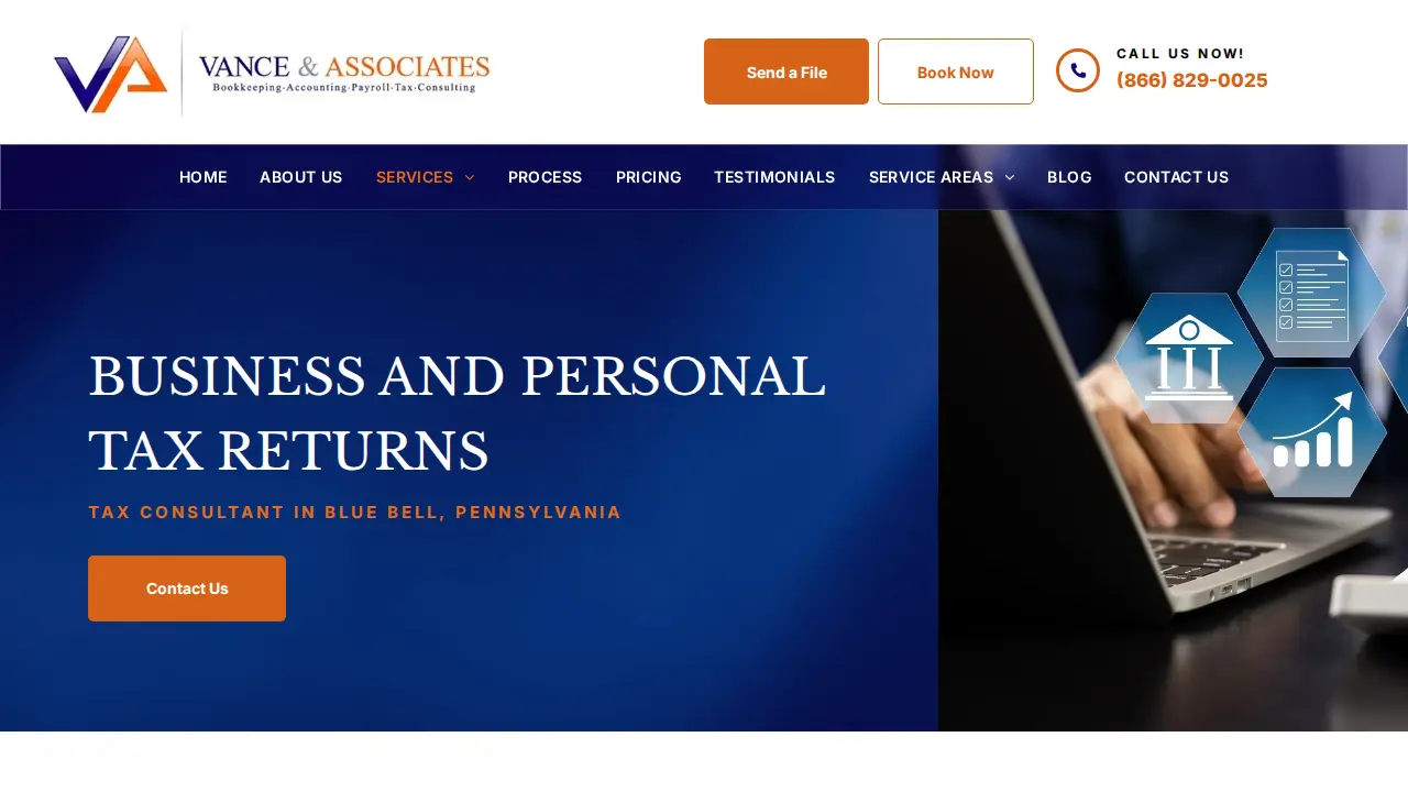 Vance & Associates page