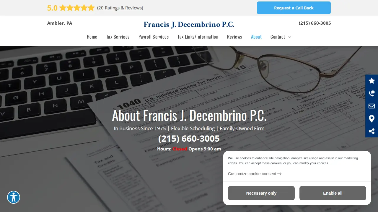 Francis J. Decembrino P.C. page