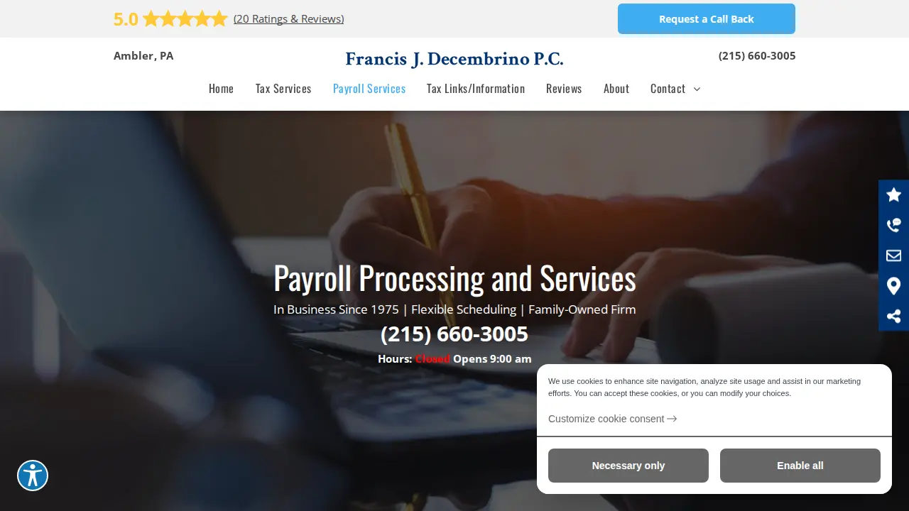 Francis J. Decembrino P.C. page